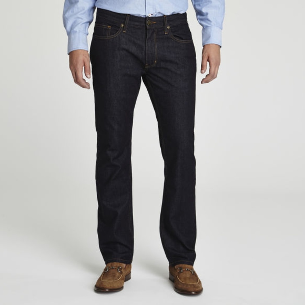 JOHNSTON & MURPHY Slim Fit 34 x32 Dark Wash NWOT